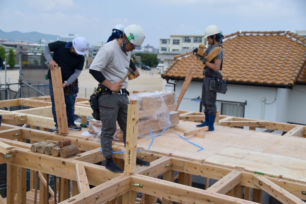 福岡市早良区野芥02　注文住宅建築現場リポート②　～上棟式・前編～