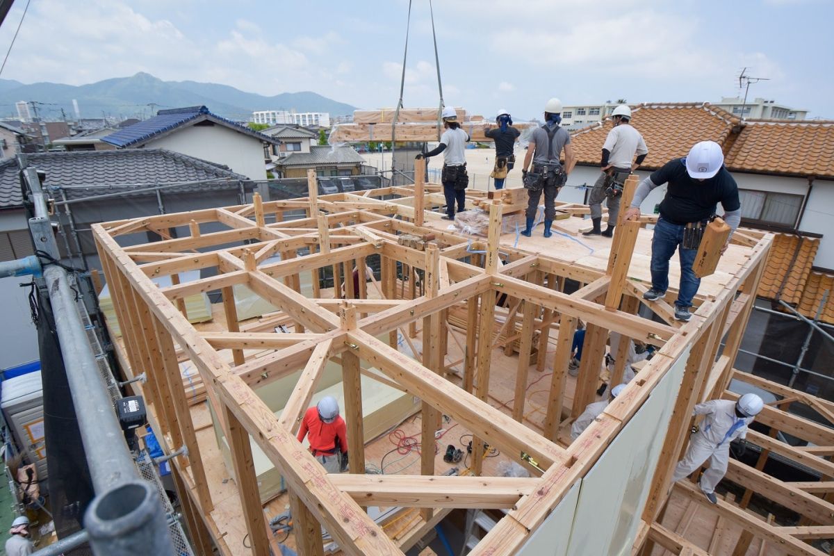 福岡市早良区野芥02　注文住宅建築現場リポート②　～上棟式・前編～