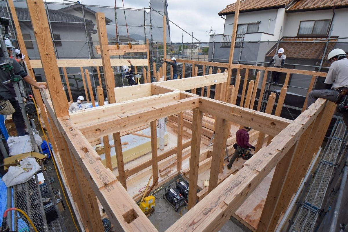 福岡市早良区野芥02　注文住宅建築現場リポート②　～上棟式・前編～