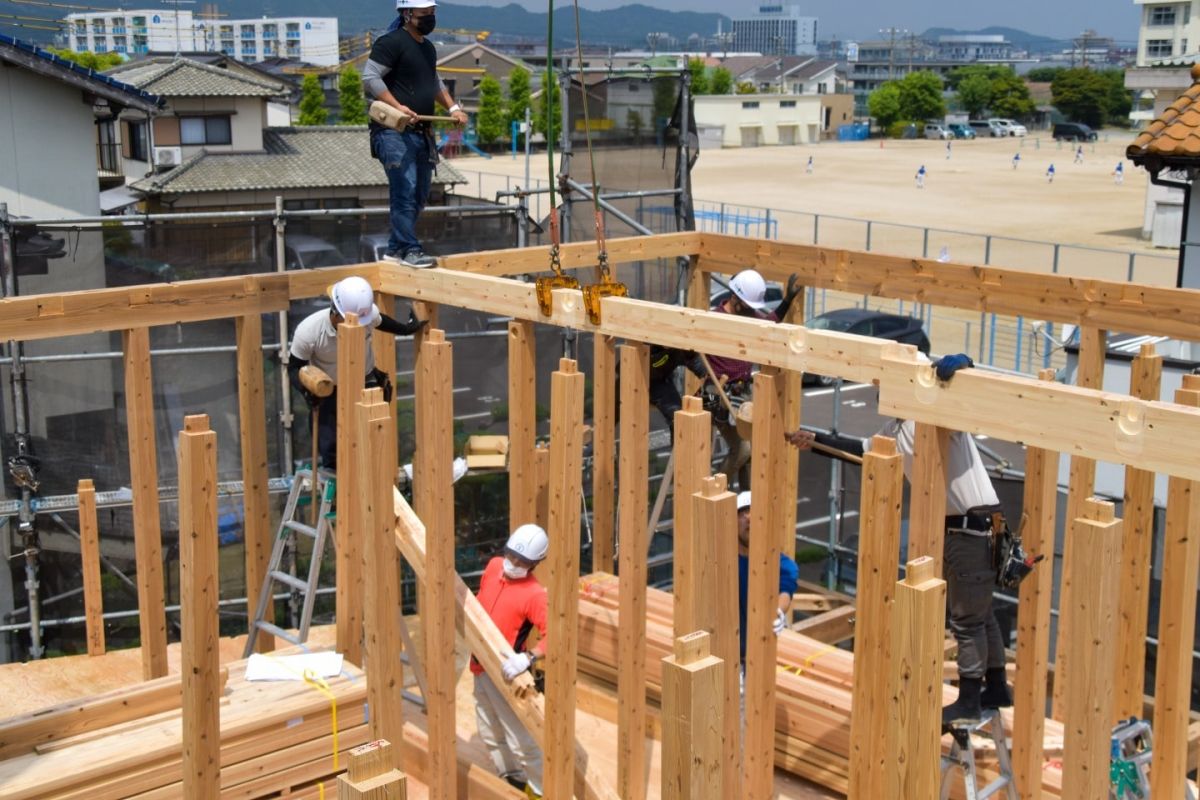 「福岡市早良区野芥02」注文住宅現場リポート②【上棟式】