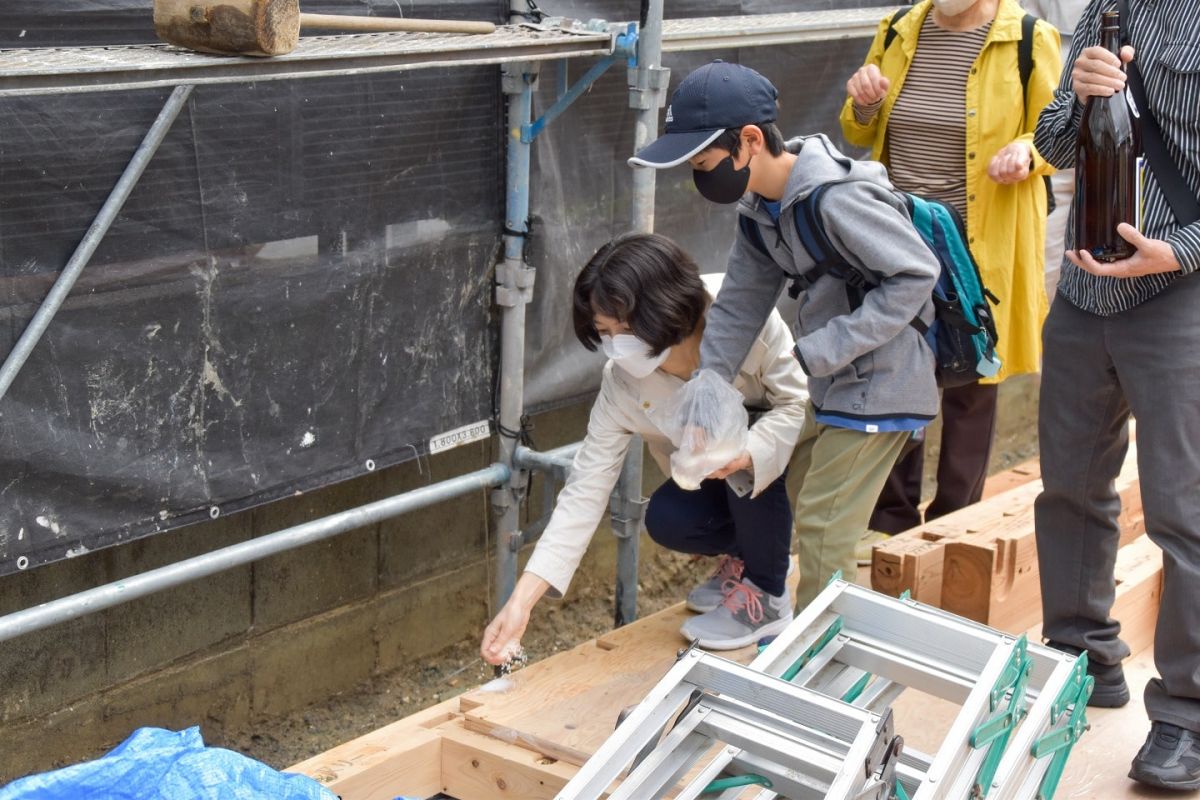 福岡市早良区野芥02　注文住宅建築現場リポート②　～上棟式・前編～