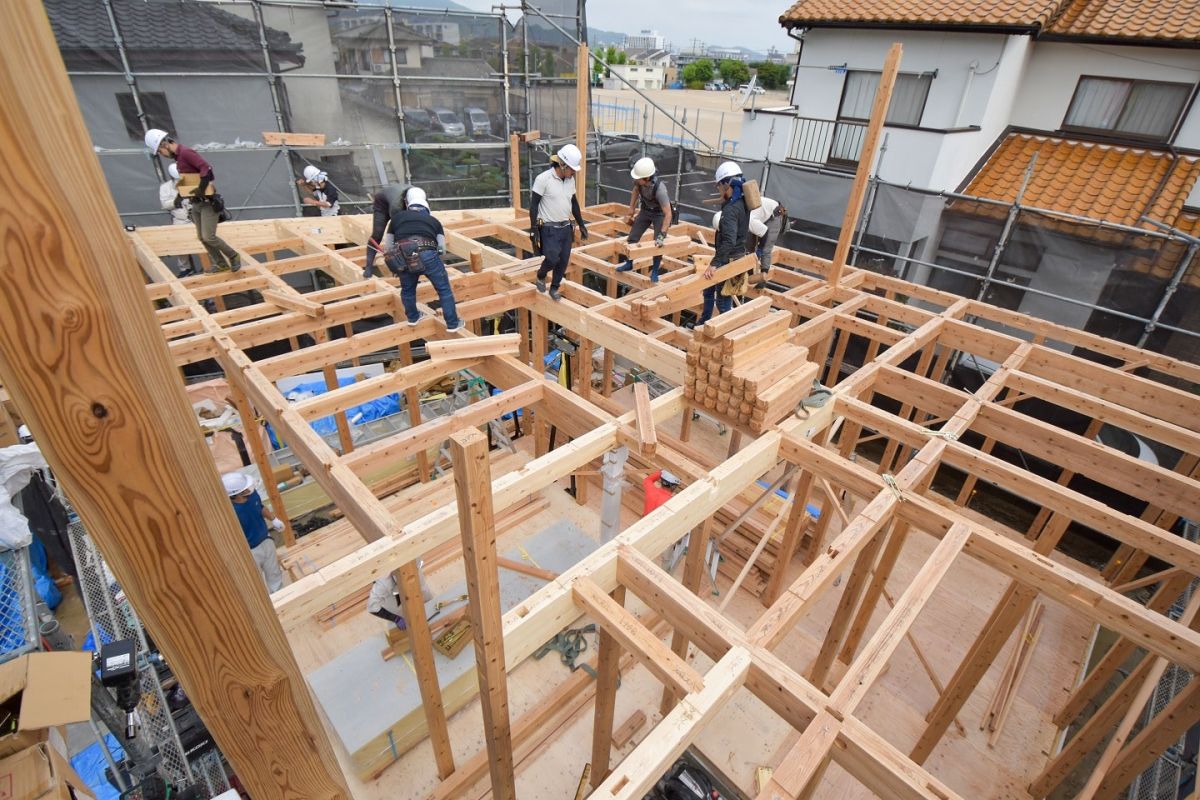 「福岡市早良区野芥02」注文住宅現場リポート②【上棟式】