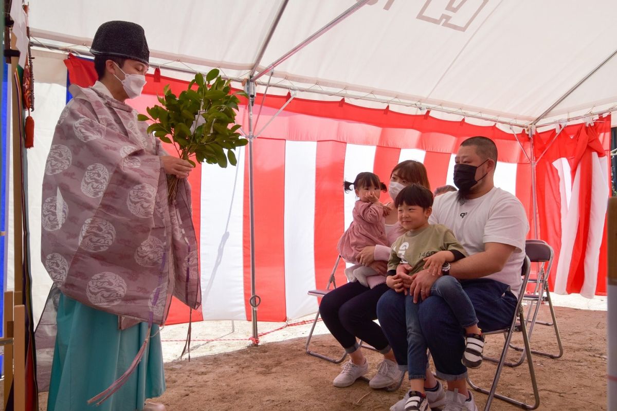 福岡県筑紫野市11　注文住宅建築現場リポート①　～地鎮祭〜