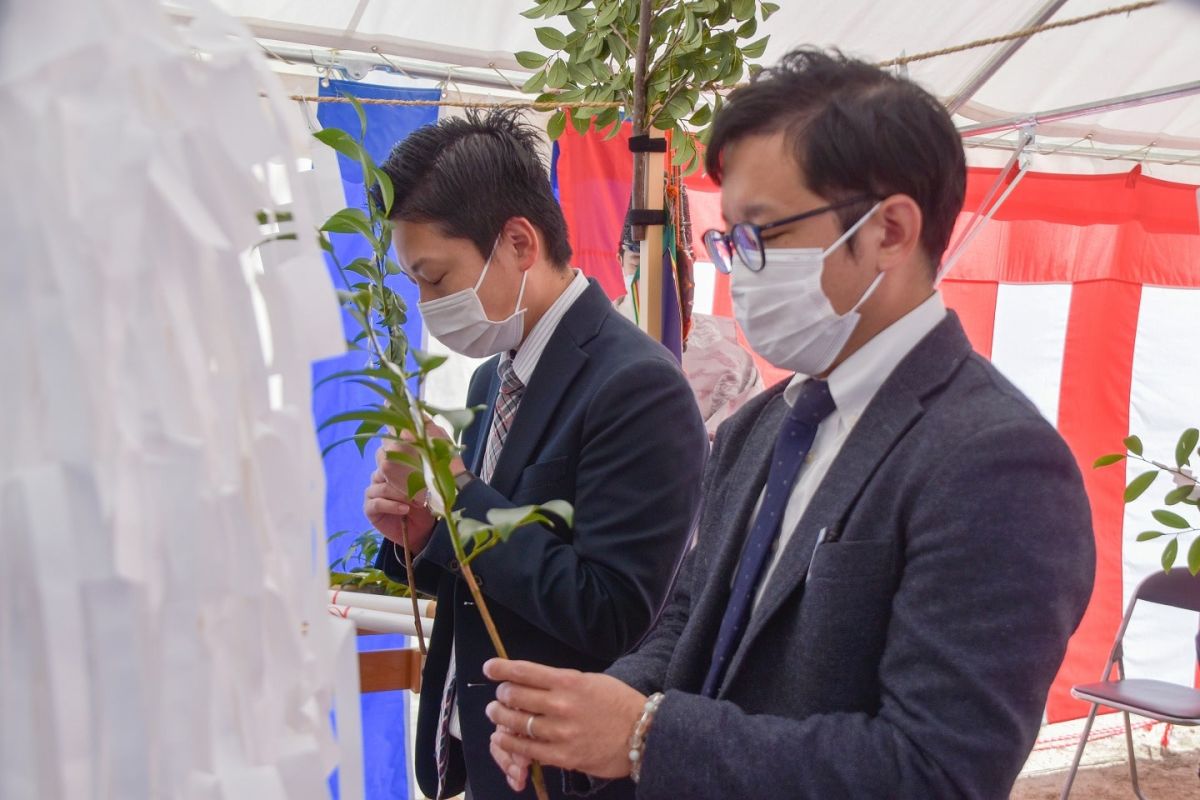 福岡県筑紫野市11　注文住宅建築現場リポート①　～地鎮祭〜