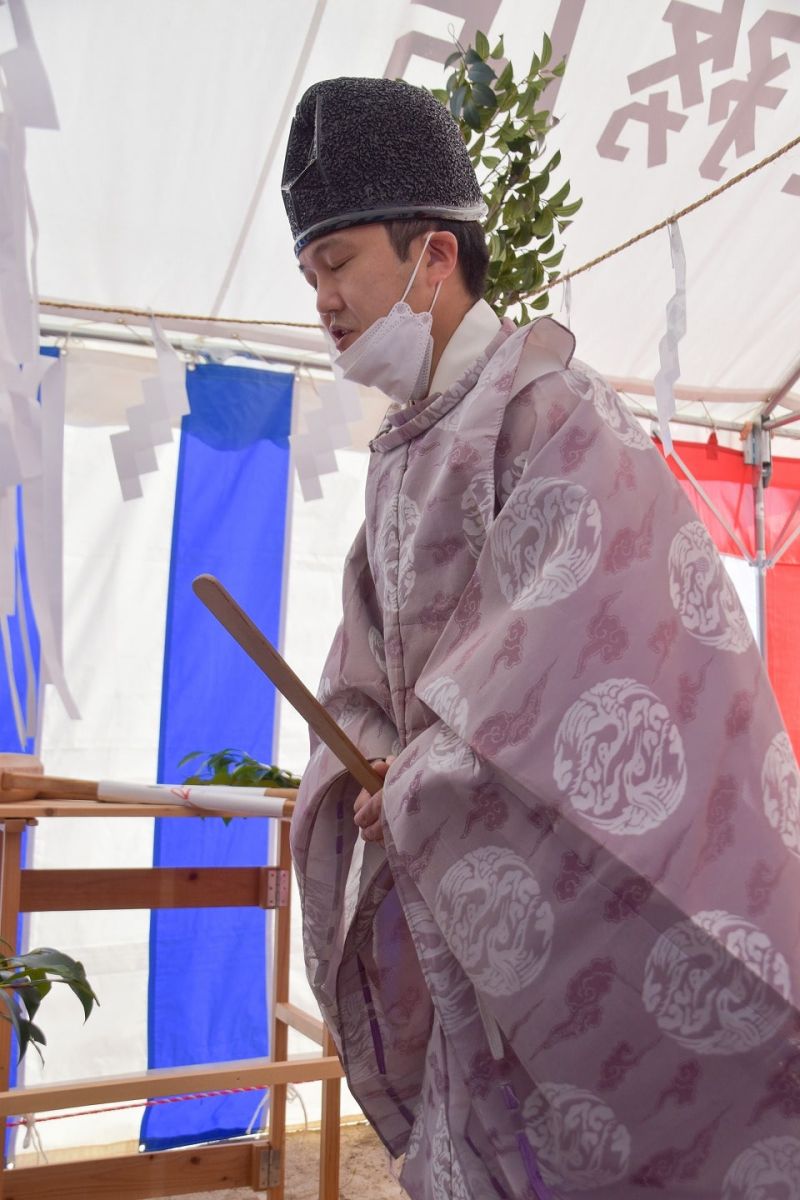 福岡県筑紫野市11　注文住宅建築現場リポート①　～地鎮祭〜