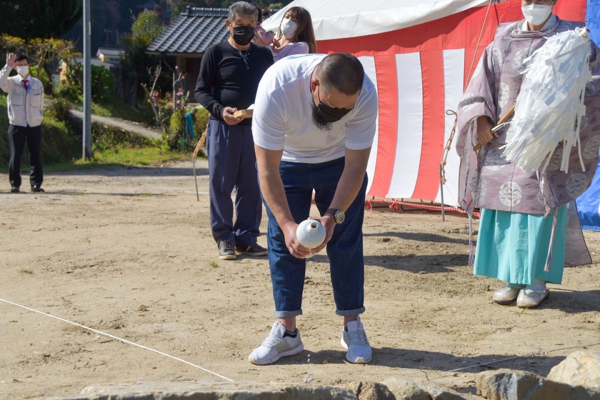 福岡県筑紫野市11　注文住宅建築現場リポート①　～地鎮祭〜