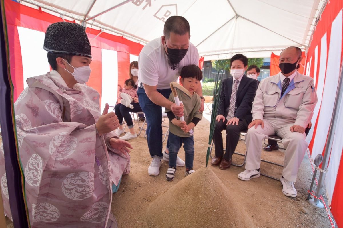 福岡県筑紫野市11　注文住宅建築現場リポート①　～地鎮祭〜