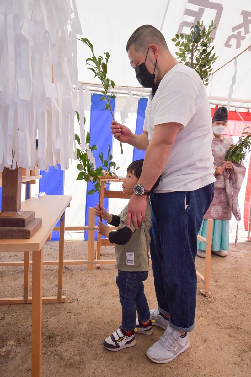 「筑紫野市11」注文住宅現場リポート①【地鎮祭】