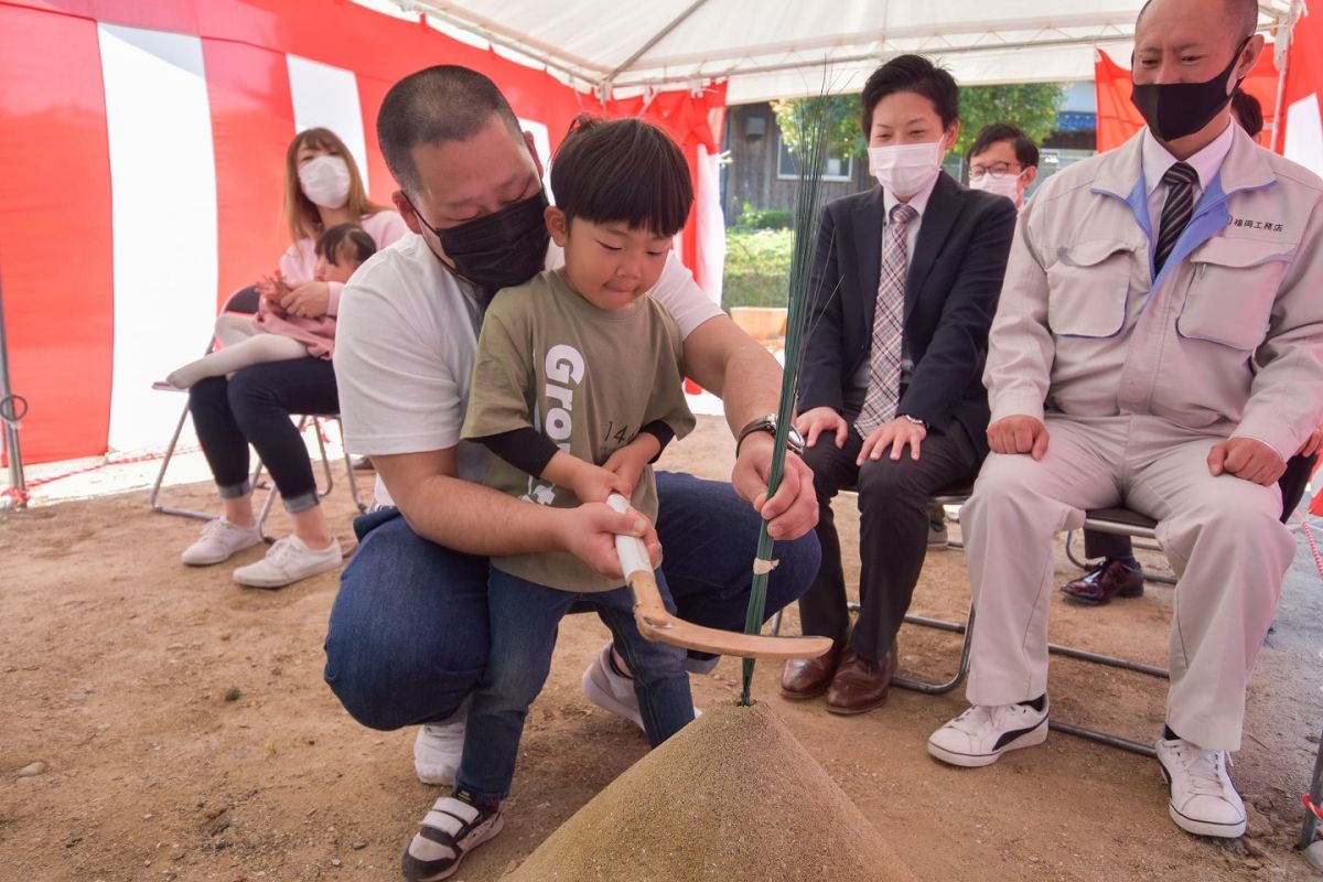 福岡県筑紫野市11　注文住宅建築現場リポート①　～地鎮祭〜