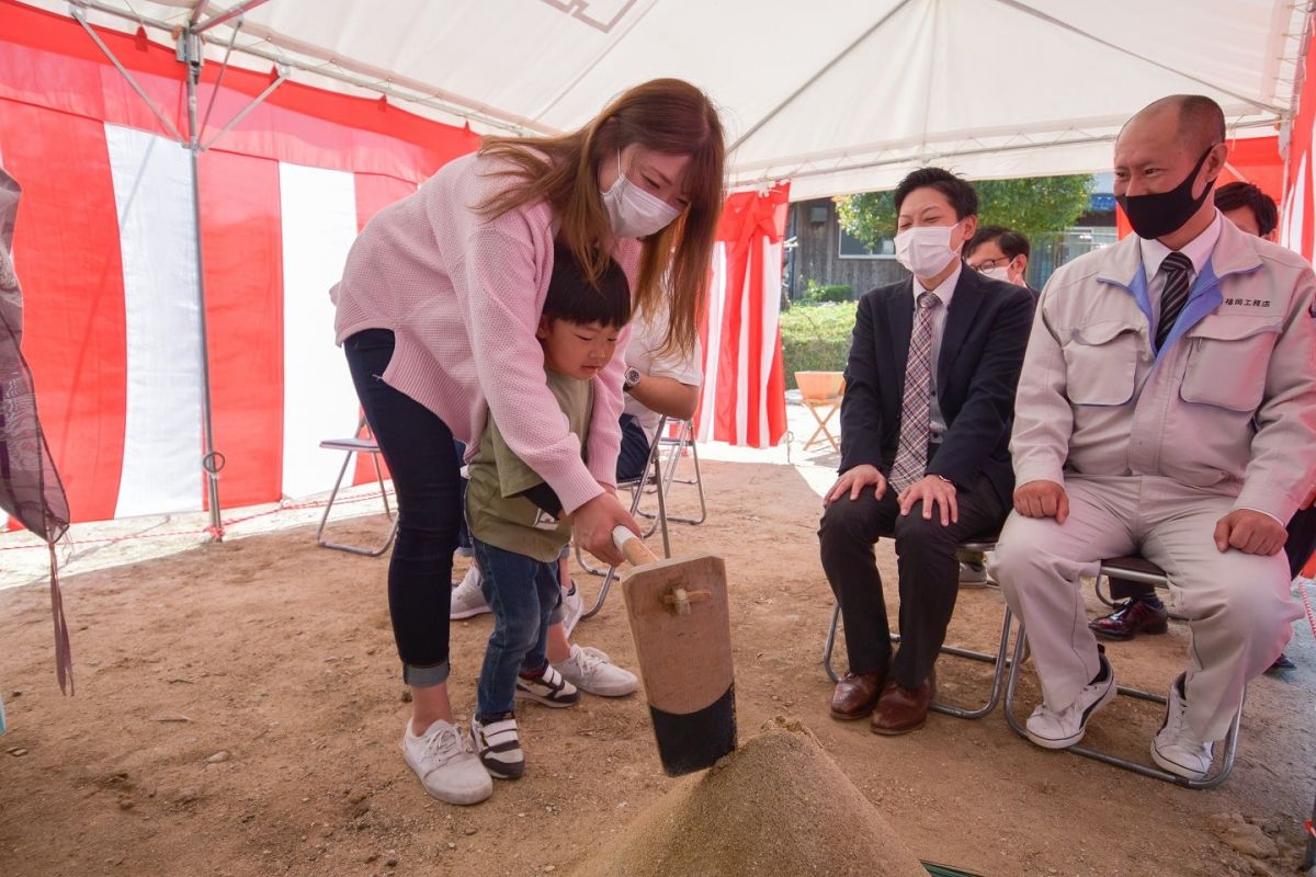 福岡県筑紫野市11　注文住宅建築現場リポート①　～地鎮祭〜