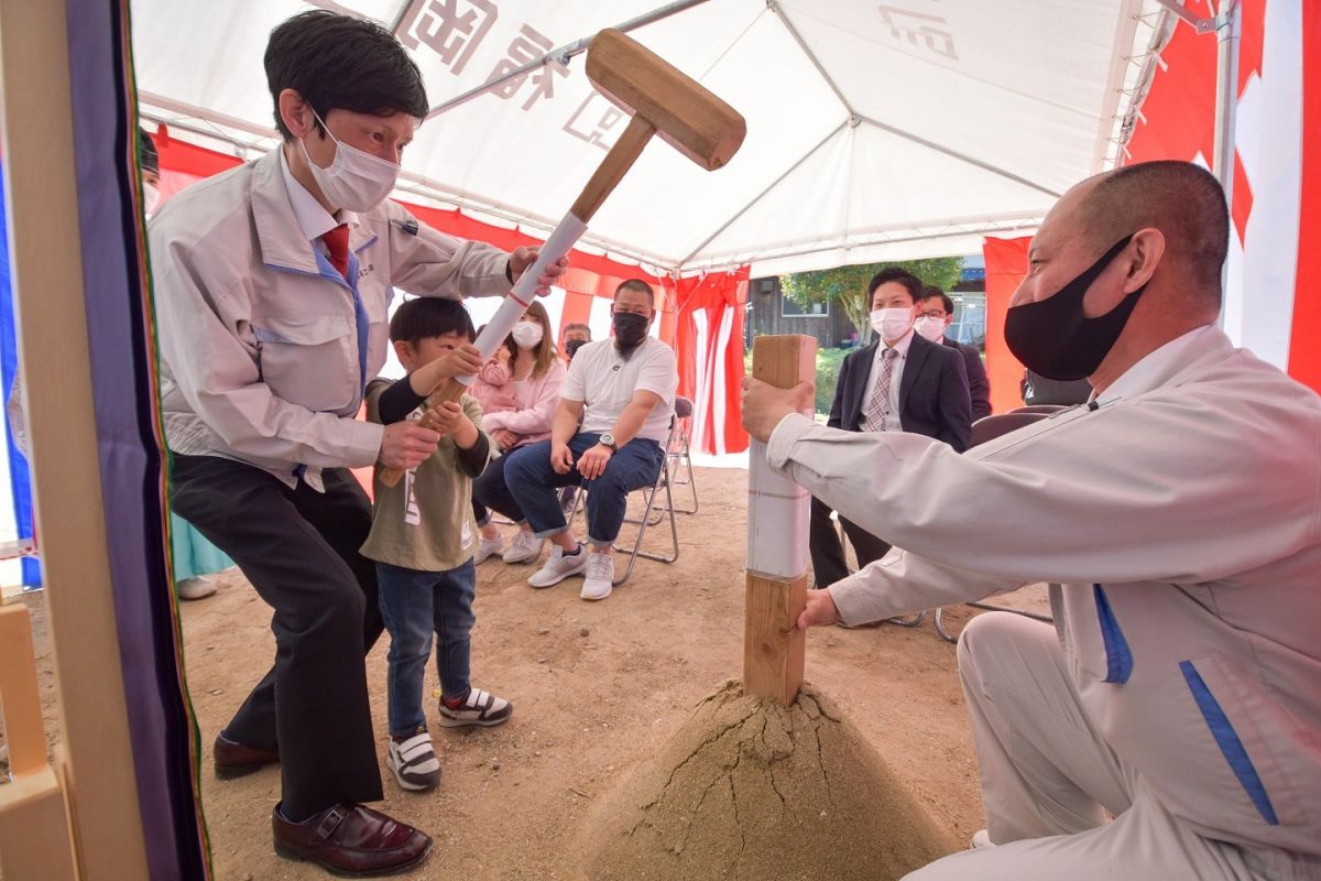 福岡県筑紫野市11　注文住宅建築現場リポート①　～地鎮祭〜