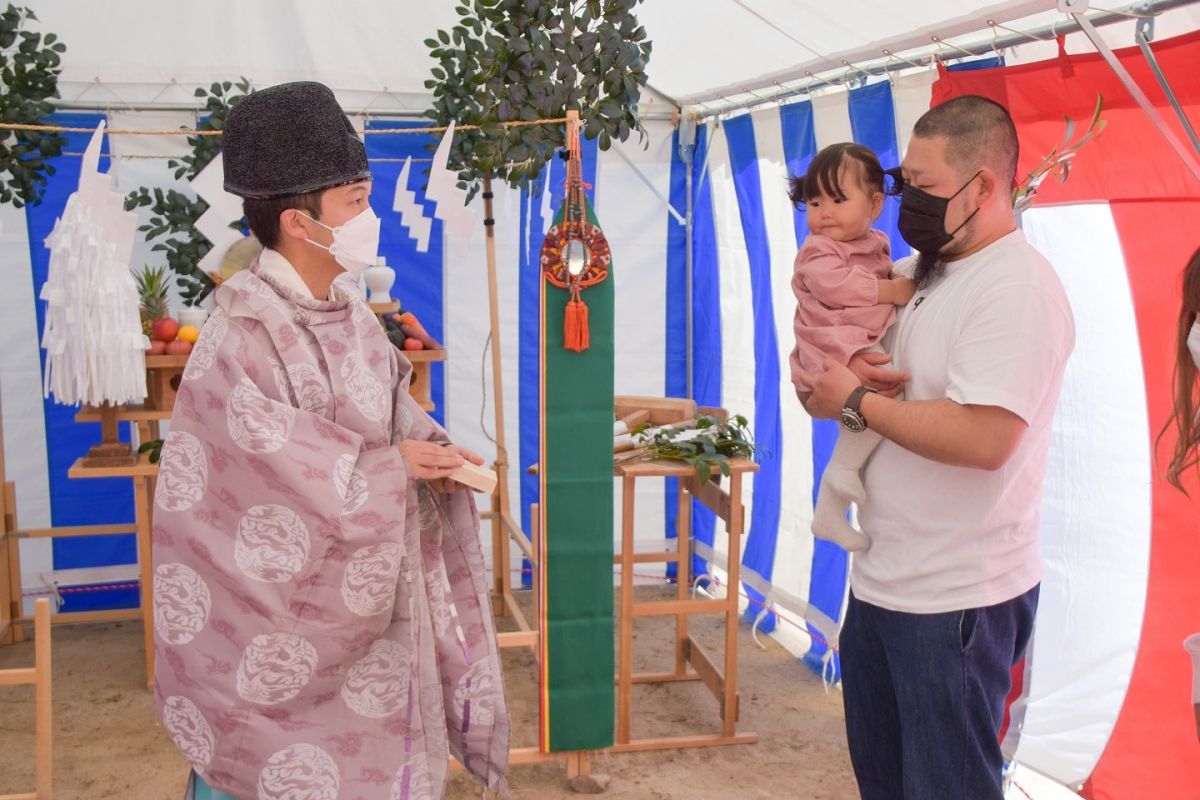 福岡県筑紫野市11　注文住宅建築現場リポート①　～地鎮祭〜