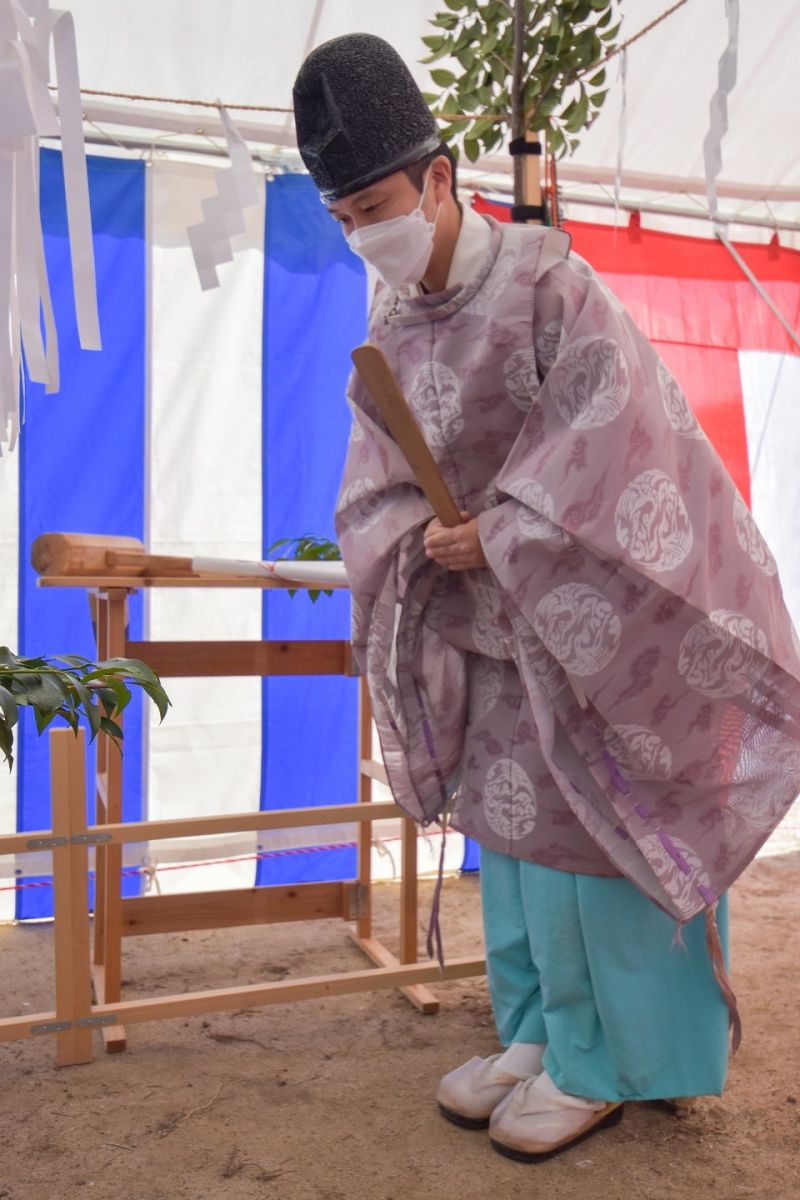 福岡県筑紫野市11　注文住宅建築現場リポート①　～地鎮祭〜