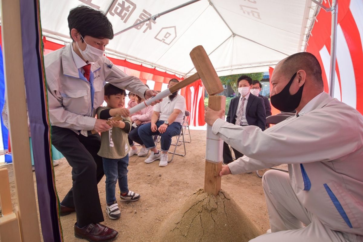 福岡県筑紫野市11　注文住宅建築現場リポート①　～地鎮祭〜