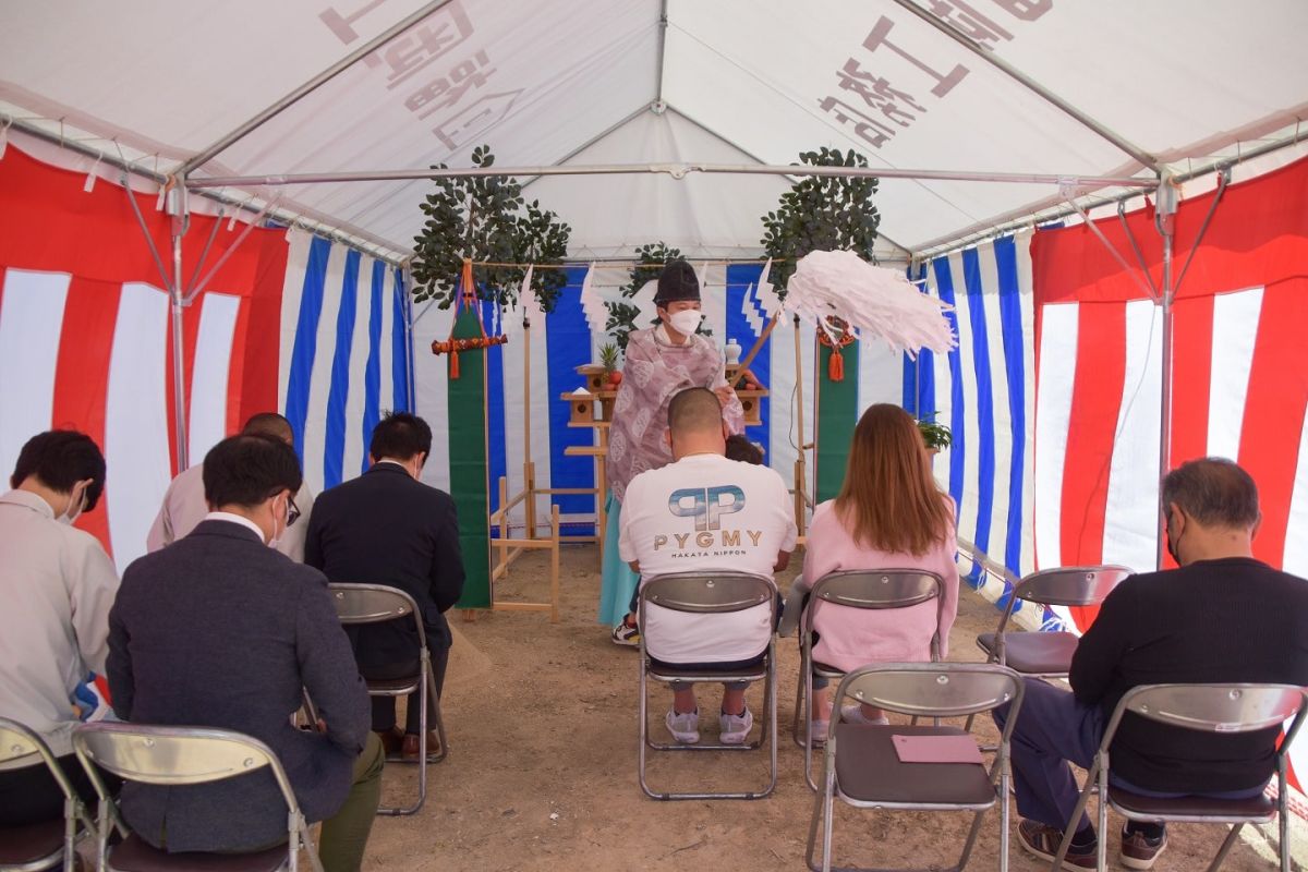「筑紫野市11」注文住宅現場リポート①【地鎮祭】
