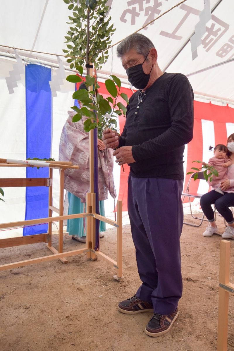 福岡県筑紫野市11　注文住宅建築現場リポート①　～地鎮祭〜