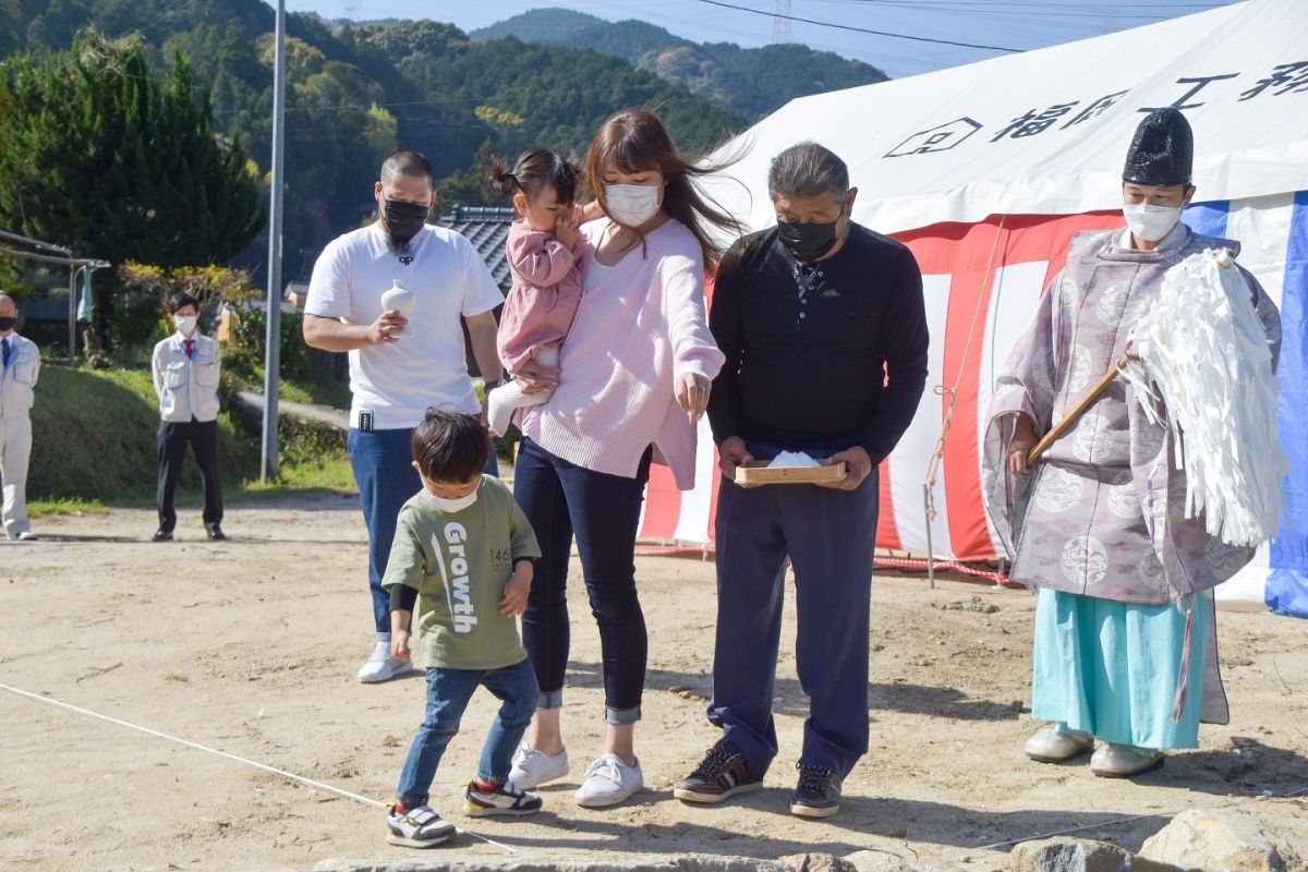 福岡県筑紫野市11　注文住宅建築現場リポート①　～地鎮祭〜