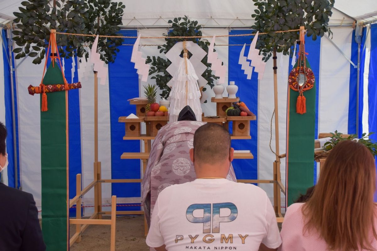 「筑紫野市11」注文住宅現場リポート①【地鎮祭】