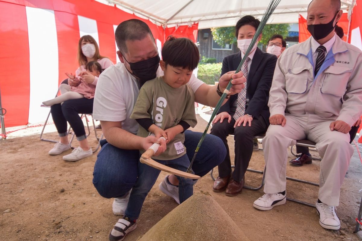 福岡県筑紫野市11　注文住宅建築現場リポート①　～地鎮祭〜