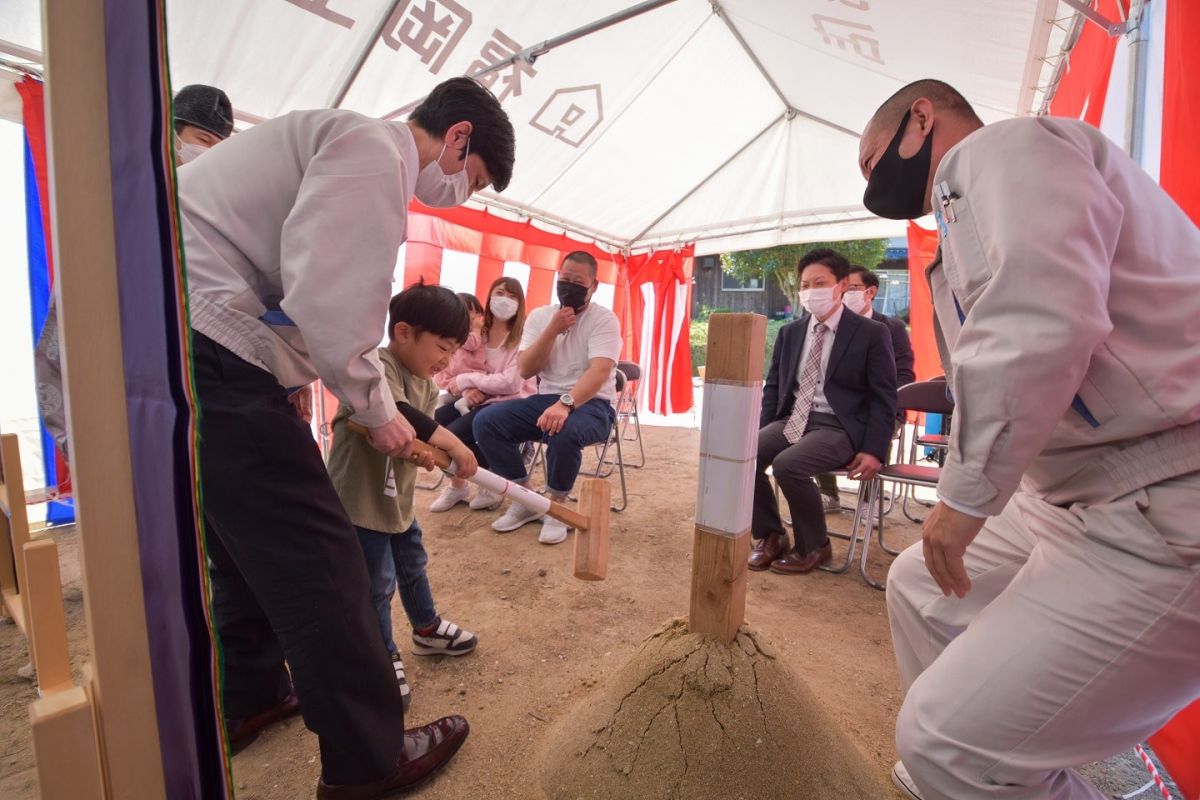 福岡県筑紫野市11　注文住宅建築現場リポート①　～地鎮祭〜