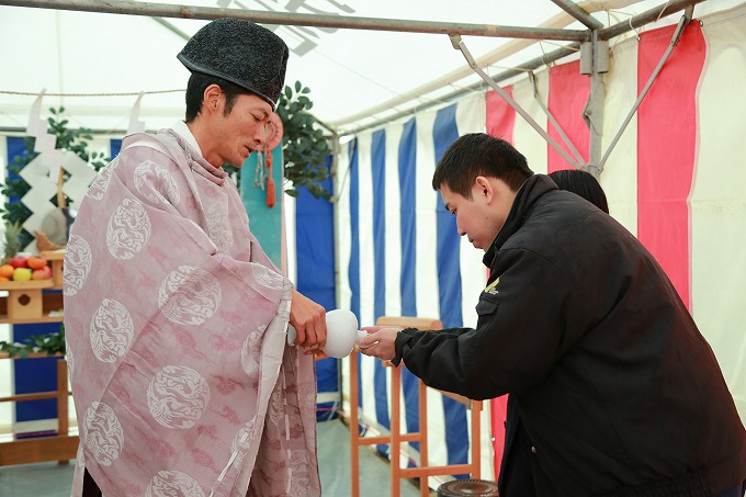 福岡市南区14　注文住宅建築現場リポート①　～地鎮祭～