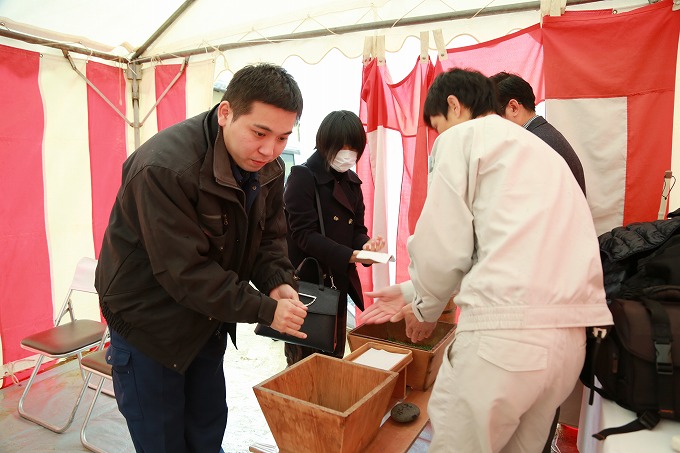 福岡市南区14　注文住宅建築現場リポート①　～地鎮祭～