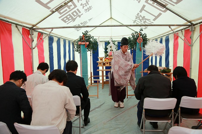 福岡市南区14　注文住宅建築現場リポート①　～地鎮祭～