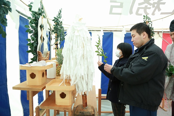 「福岡市南区14」注文住宅現場リポート①【地鎮祭】