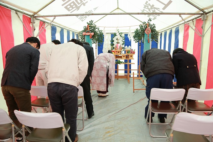 福岡市南区14　注文住宅建築現場リポート①　～地鎮祭～