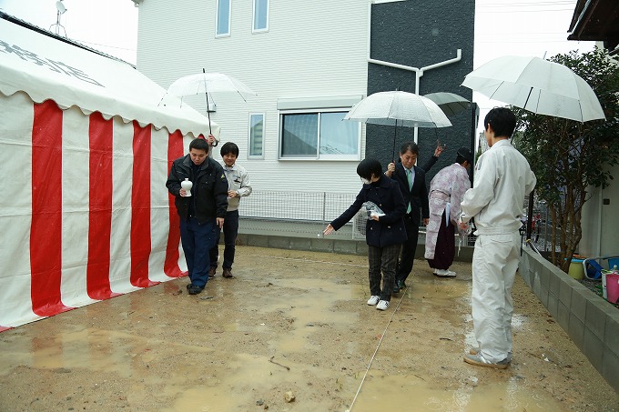 福岡市南区14　注文住宅建築現場リポート①　～地鎮祭～