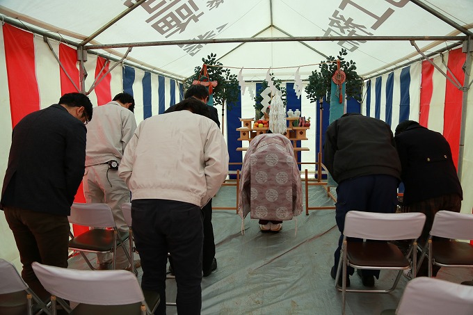 「福岡市南区14」注文住宅現場リポート①【地鎮祭】