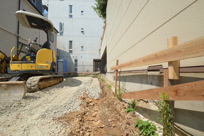 「福岡市中央区01」注文住宅現場リポート②【基礎工事】【根切り】