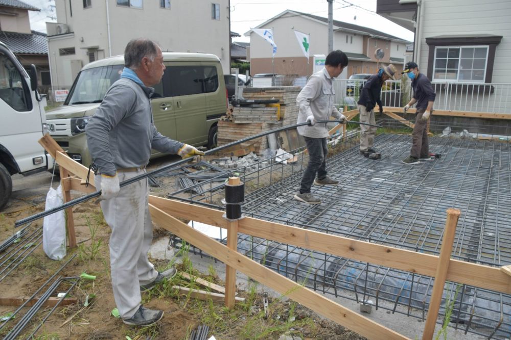 福岡県太宰府市08　注文住宅建築現場リポート②　～基礎工事・配筋～