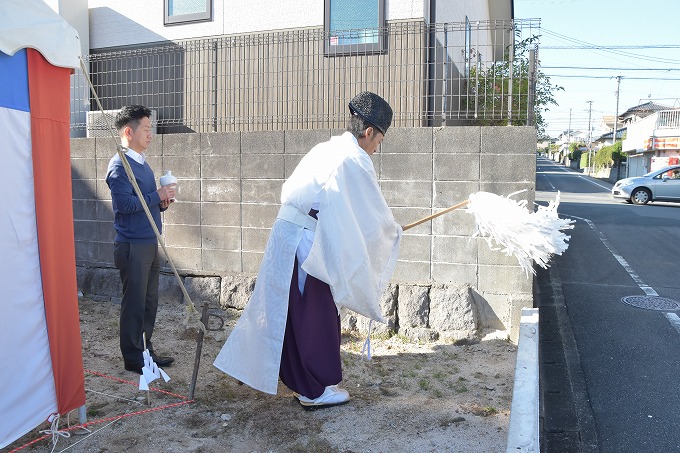 福岡県太宰府市03　注文住宅建築現場リポート①　～地鎮祭～