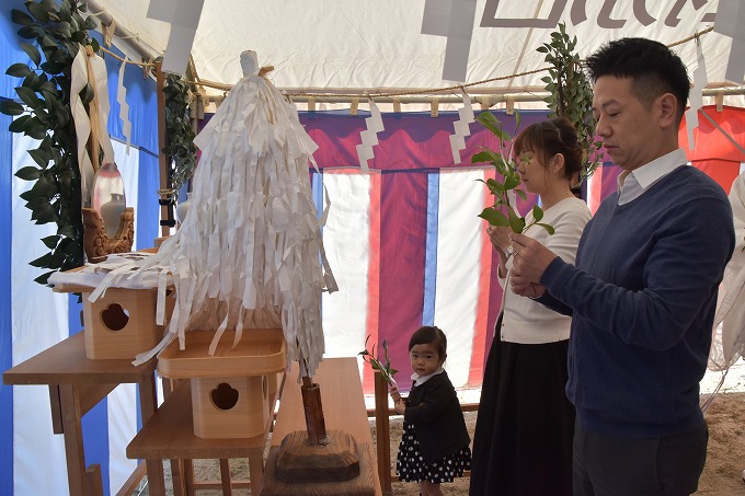 「太宰府市03」注文住宅現場リポート①【地鎮祭】