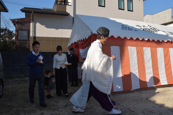 福岡県太宰府市03　注文住宅建築現場リポート①　～地鎮祭～