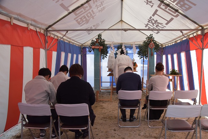 「太宰府市03」注文住宅現場リポート①【地鎮祭】