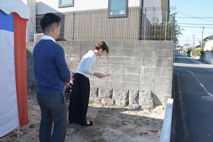 福岡県太宰府市03　注文住宅建築現場リポート①　～地鎮祭～