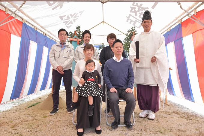 「太宰府市03」注文住宅現場リポート①【地鎮祭】