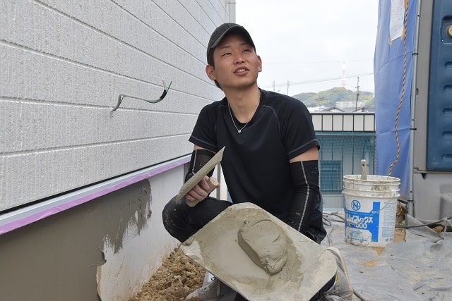 「福岡市南区14」注文住宅現場リポート⑩【左官工事】【基礎巾木】