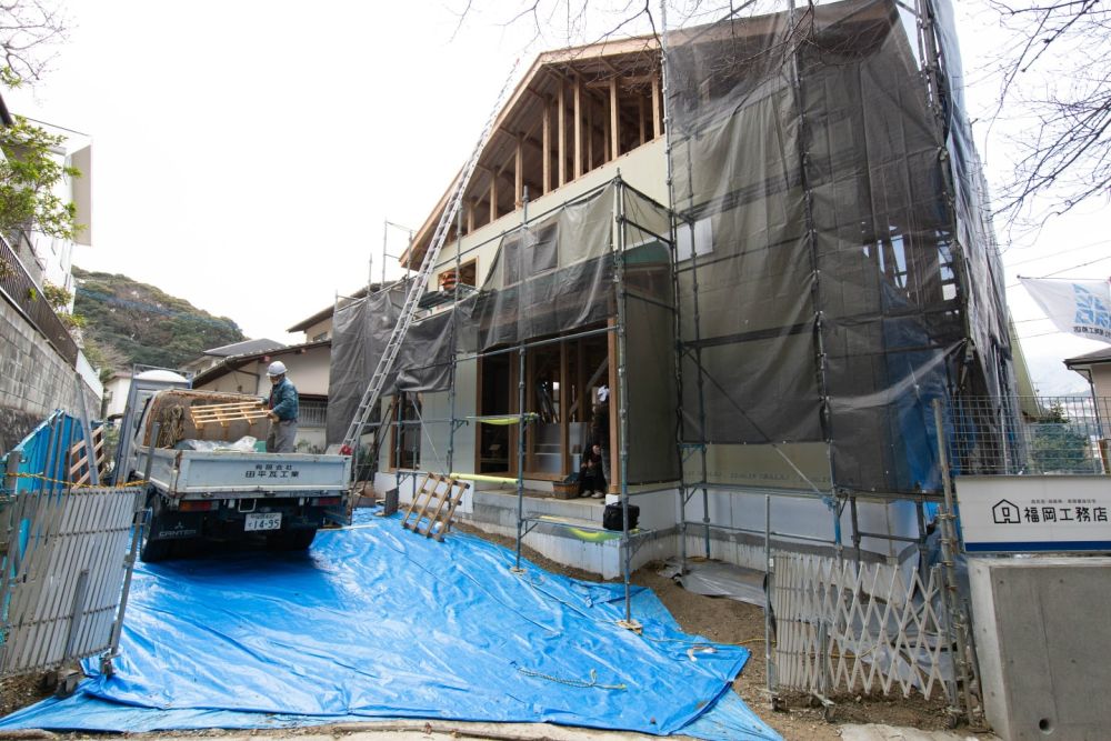 「福岡市早良区07」注文住宅現場リポート⑥【木工事】【面材】