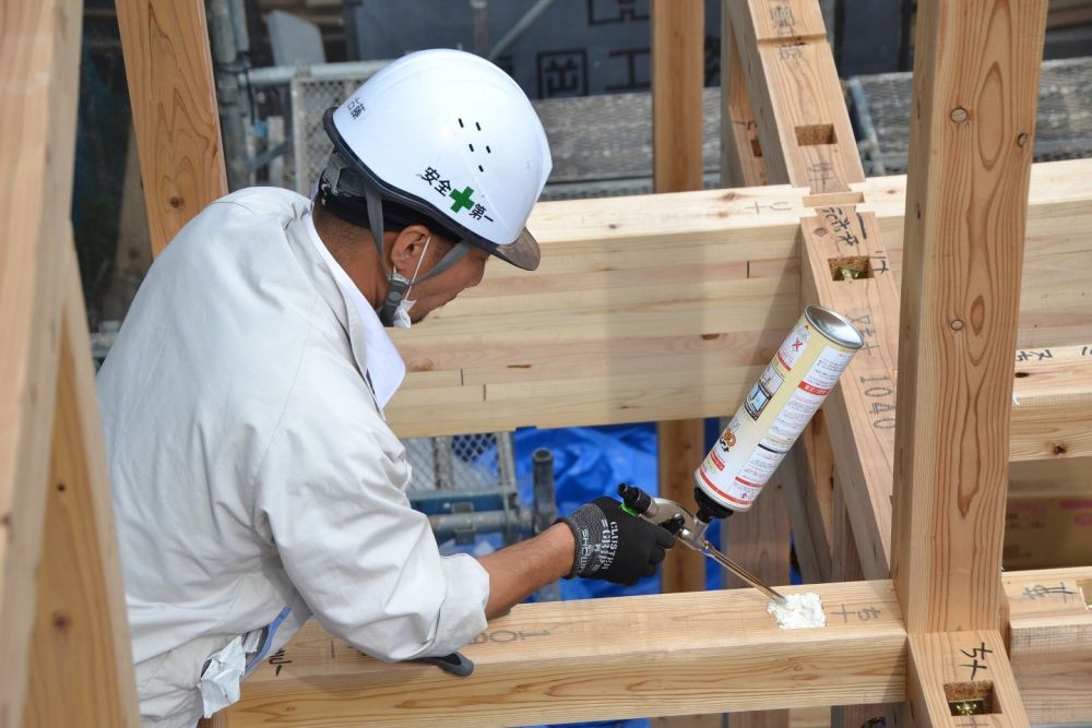 福岡県春日市07　注文住宅現場リポート③　祝・上棟式～