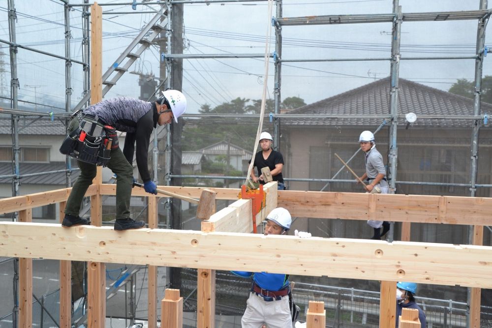 福岡県春日市07　注文住宅現場リポート③　祝・上棟式～