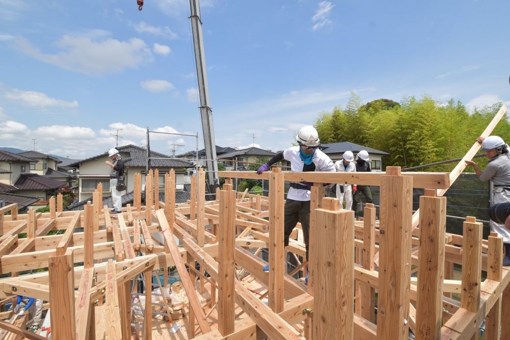 福岡県春日市07　注文住宅現場リポート③　祝・上棟式～