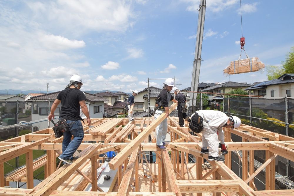 福岡県春日市07　注文住宅現場リポート③　祝・上棟式～