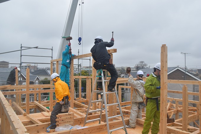 「福岡市南区的場02」注文住宅現場リポート⑤【上棟式】
