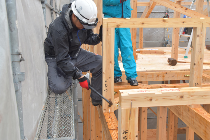 福岡市南区的場02　注文住宅建築現場リポート⑤　～上棟式～