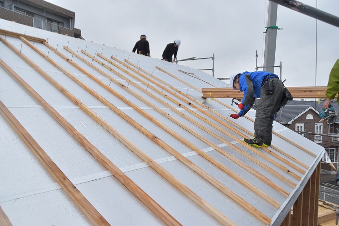 福岡市南区的場02　注文住宅建築現場リポート⑤　～上棟式～