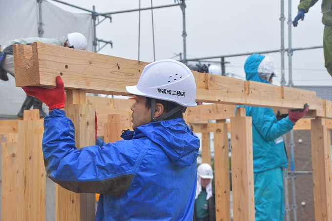 福岡市南区的場02　注文住宅建築現場リポート⑤　～上棟式～