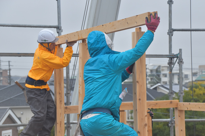 福岡市南区的場02　注文住宅建築現場リポート⑤　～上棟式～